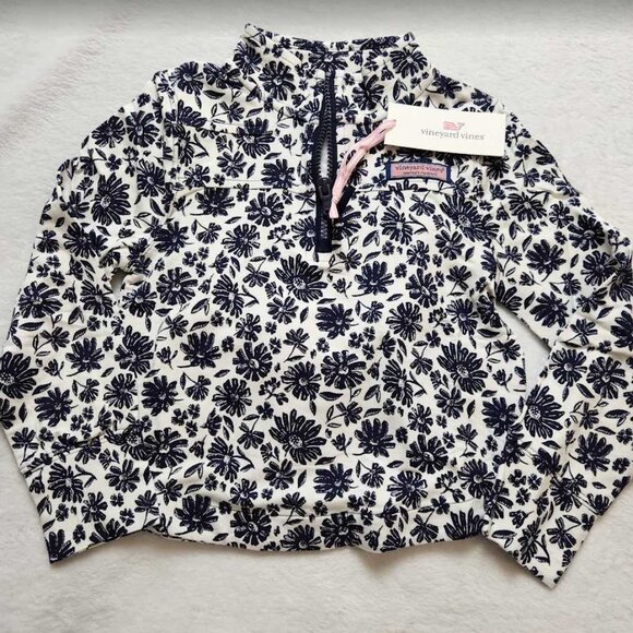 New girl's 4T Vineyard Vines Dreamcloth relaxed Shep Shirt floral pullover